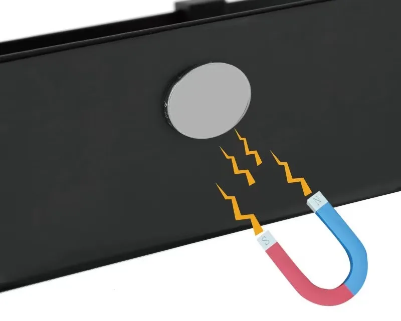 4pcs Black Metal Iron Moveable Fridge Magnetic Spice Racks Organizer For Refrigerator Wash Machine Side