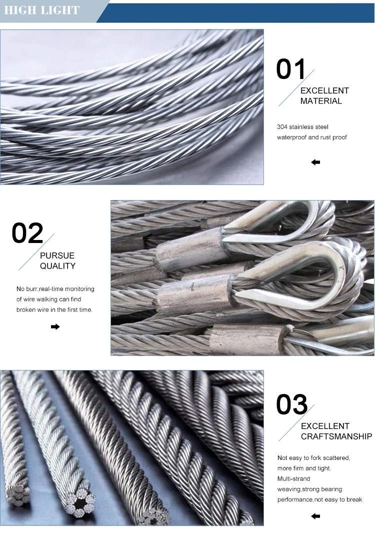 Certified Wire Rope  Steel Wire Rope  Galvanized Wire Rope