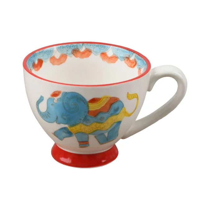 Handmade large oatmeal yogurt cereal breakfast soup mug ceramic cappuccino coffee milk Mug