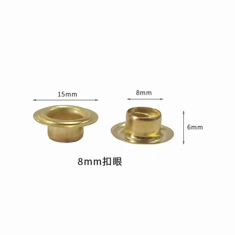 5.5mm/6mm/8mm/10mm/12mm eyelets used on grommet machine for tarpaulin/tent/banners/tab/cloth