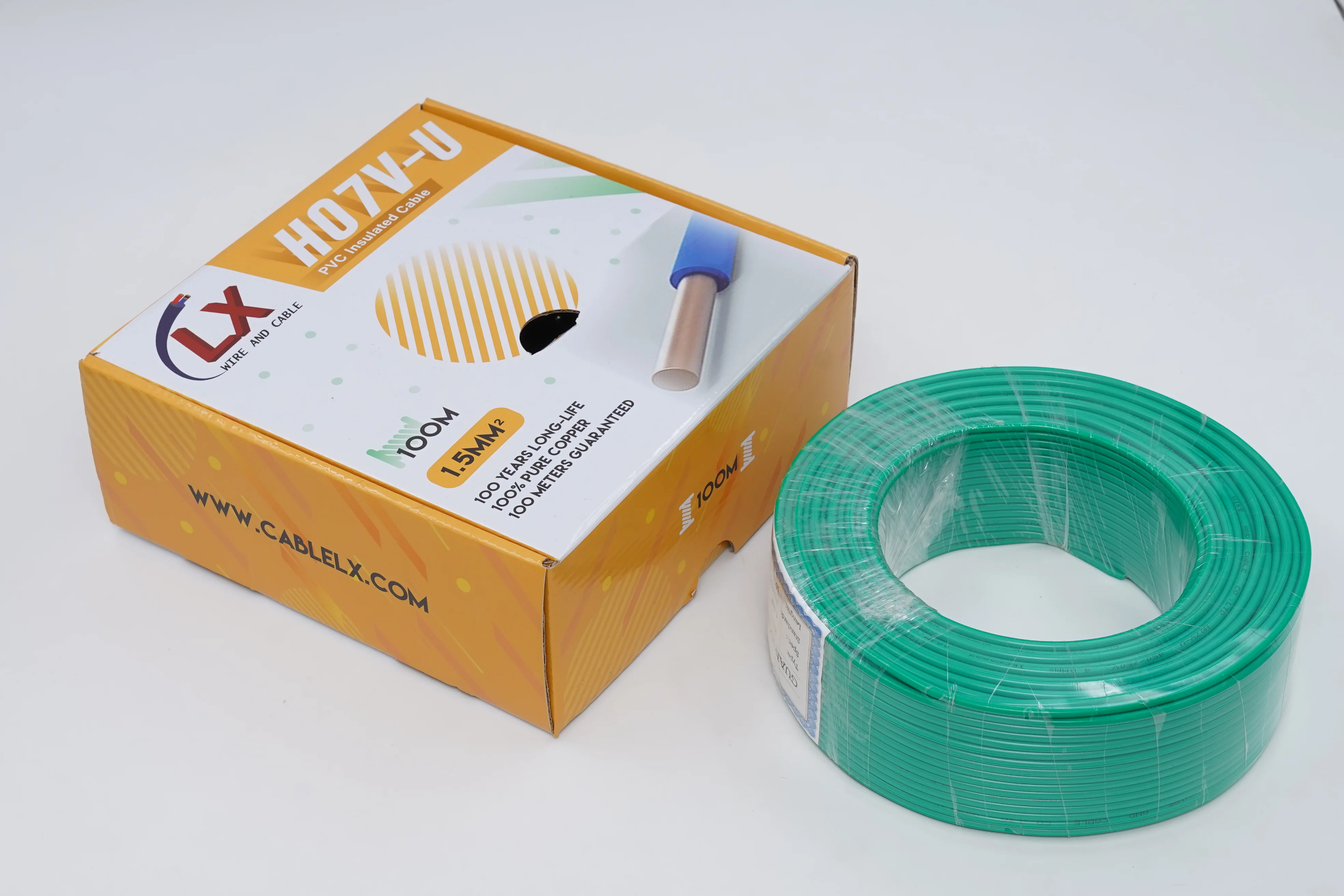 Customized Wholesale Price Flexible 1.5mm 1.5 mm2 single Copper Conductor Electrical electric cable wire with PVC insulated