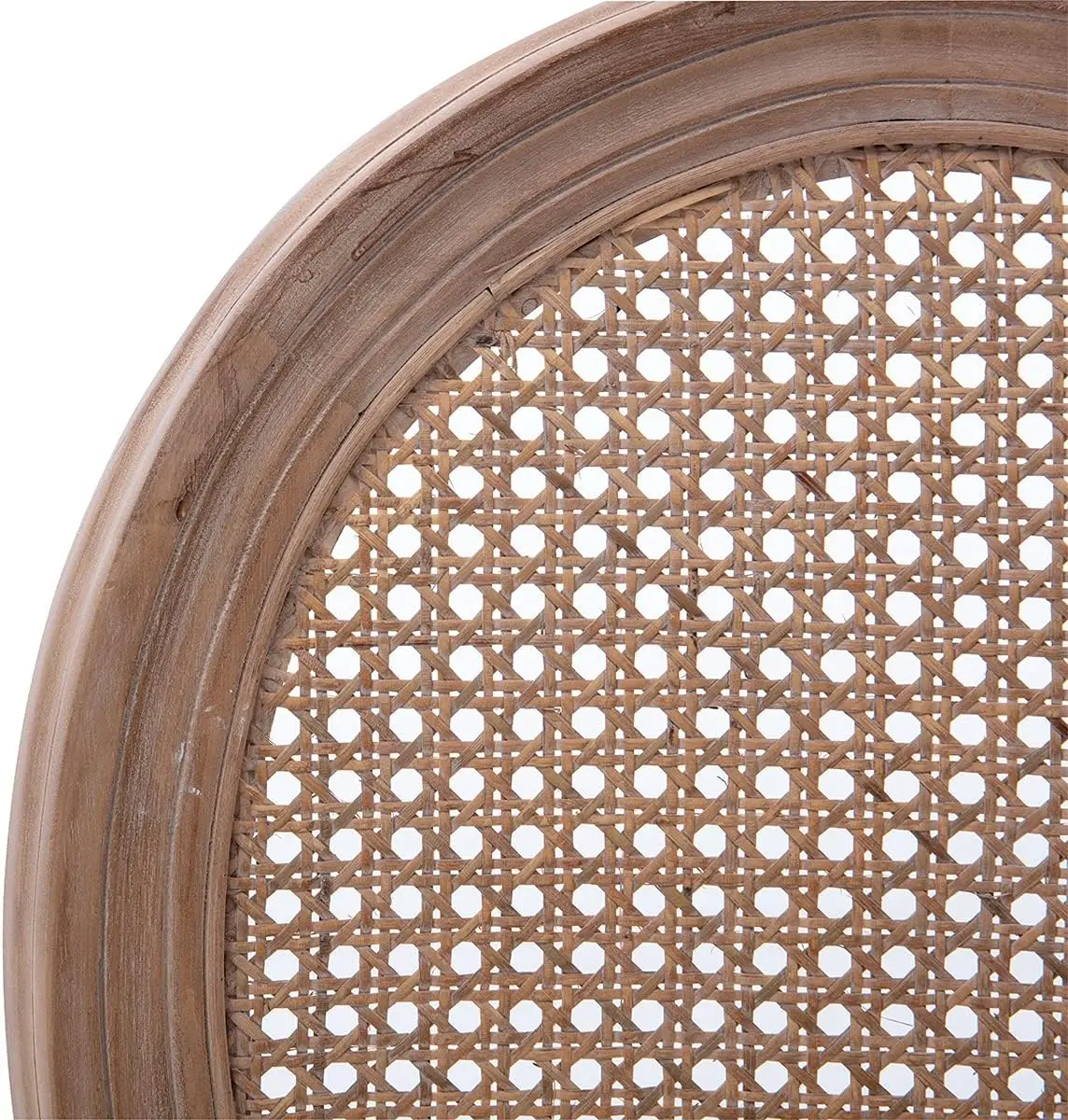 Hot Sales Upholstered Fabric French Dining Chair with Rubber Legs Louis round back rattan chair