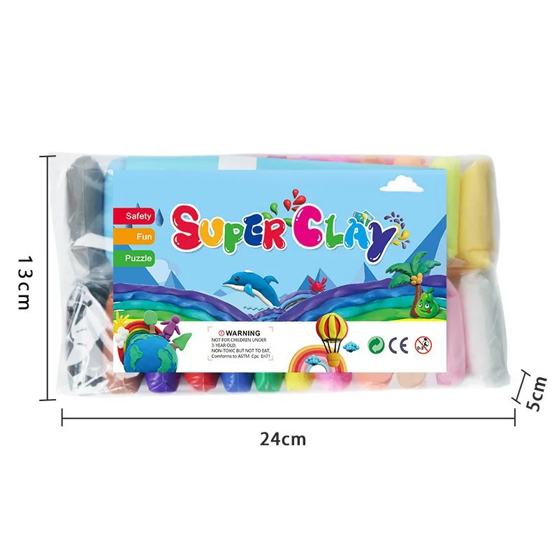 Kids Ultra Light Clay 36 Color Rubber Colored Clay Handmade DIY Air Clay Toys