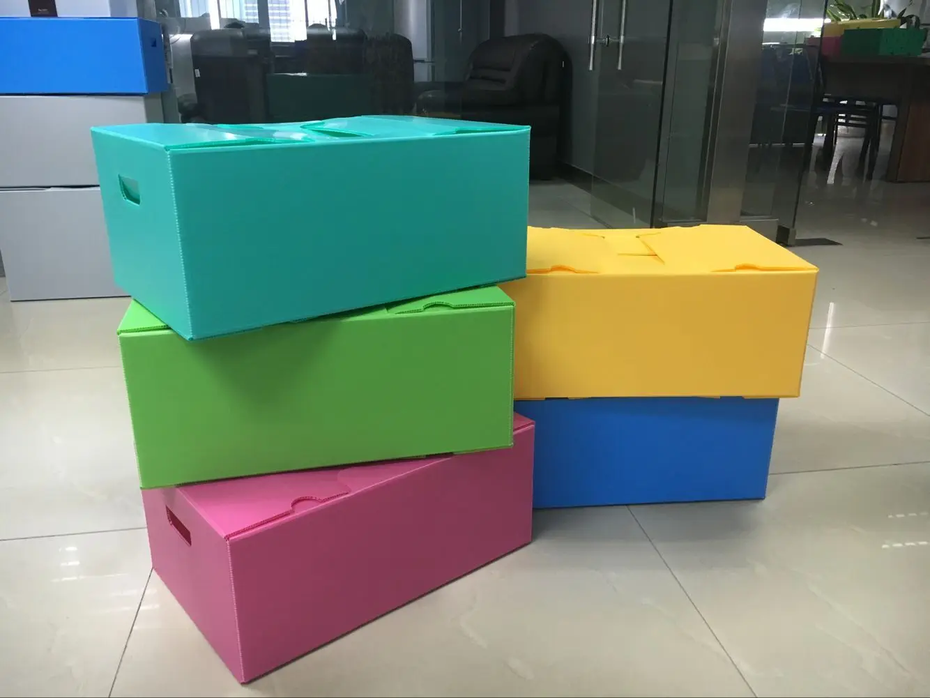 Corrugated Plastic Storage box for shoes clothes and toys