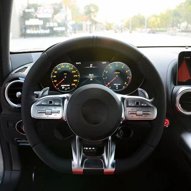 Кожаное Рулевое колесо для Mercedes Benz C217 W209 W204 W205 W206 w207 Coupe C63s C63 AMG