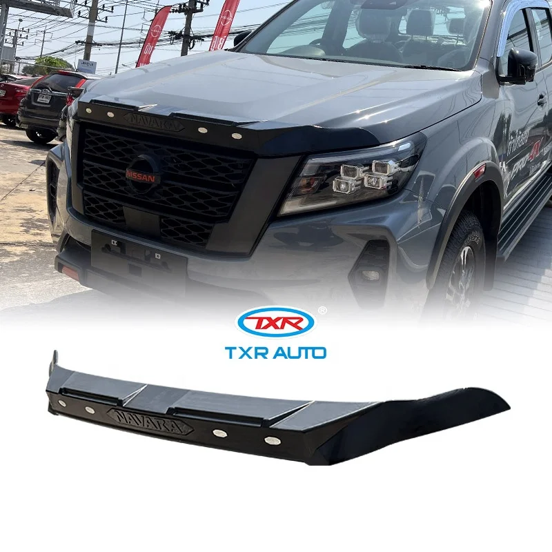 Bonnet Hood Guard Streamer Light Synchronize the Original Vehicle Steering Bonnet protector Hood Scoop Cover for Nissan Navara