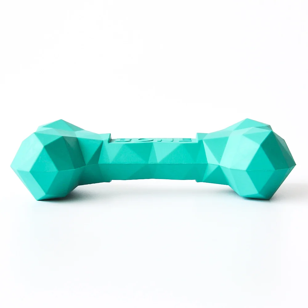 Upgraded Durable Silicone Pet Dog Chew Bone Toy for Aggressive Chewers