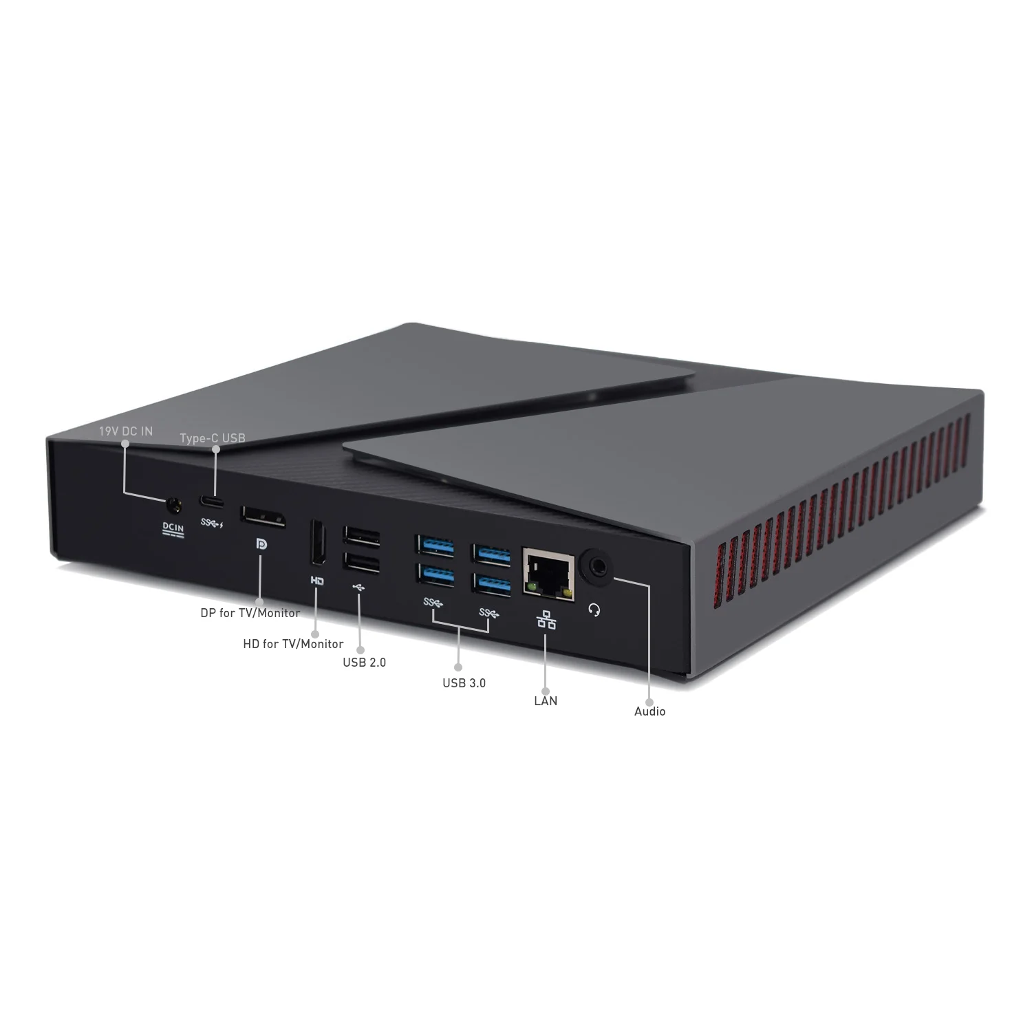 Hystou мощный NVDIA GTX1650 4 Гб игровой настольный компьютер Core i7 9750H I5 9300H I9 8950HK Мини ПК M.2 SSD 4 * PCIE BT4.0