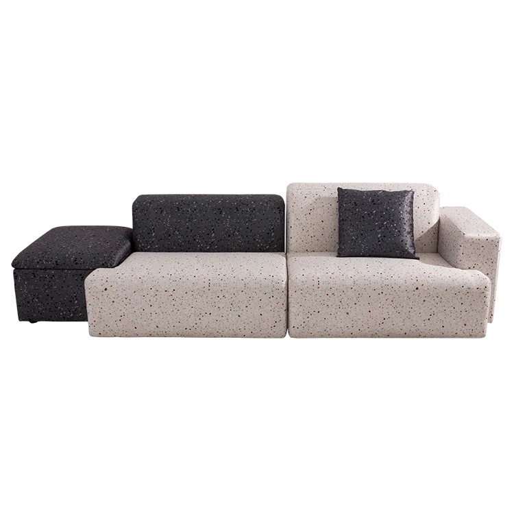 Living Room Furniture Fabric Patchwork Modular Sofa Set with pillows