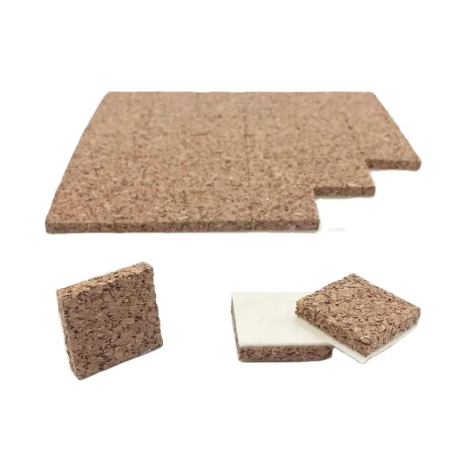 Glass Divider Protector Cork Blocks For Glass Protection Cork Mat Pads