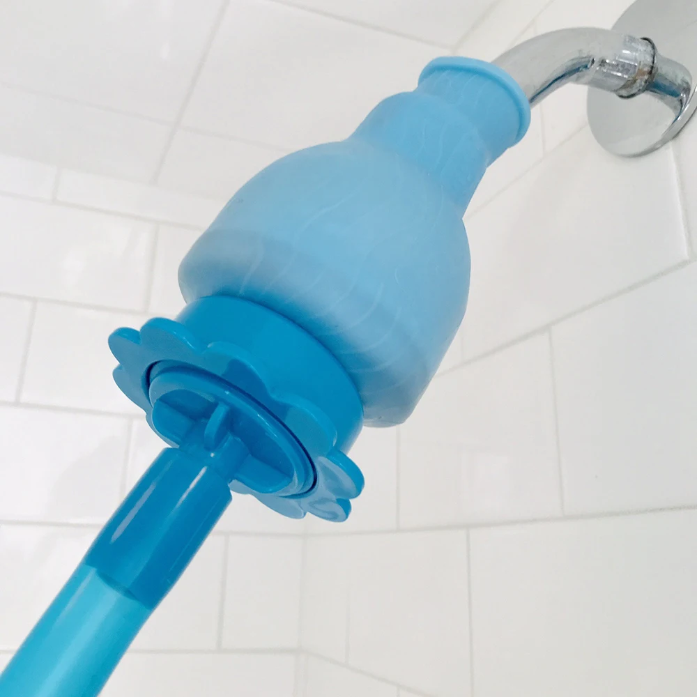 Slip-on, No-Install, Dog Wash Hose Attachment. Pet Bather for Showerhead and Sink. Handheld Shower Sprayer/Rinser.