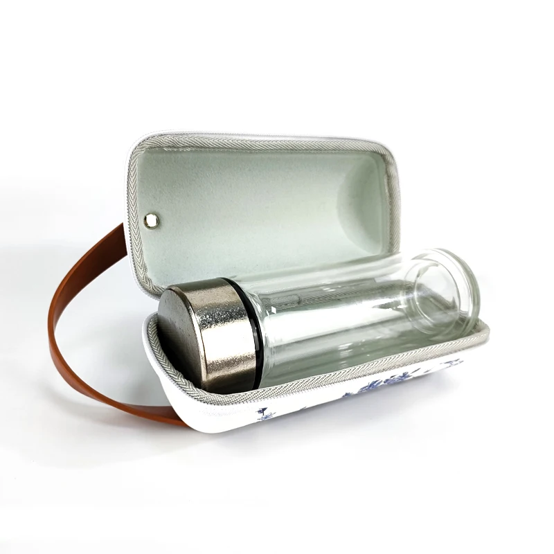 Custom Different Shape Shockproof EVA Tea Case Storage Zipper Chinese Style EVA Tea Bags