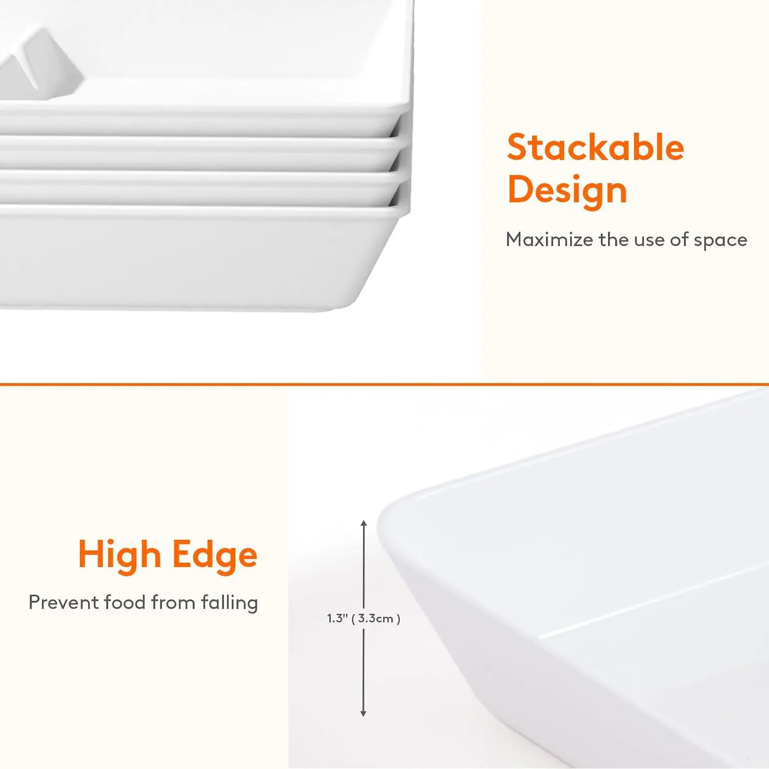 Customizable Tray Divided for Party Supplies Christmas Plastic Platters plates for Snack Fruit Cookies Desserts