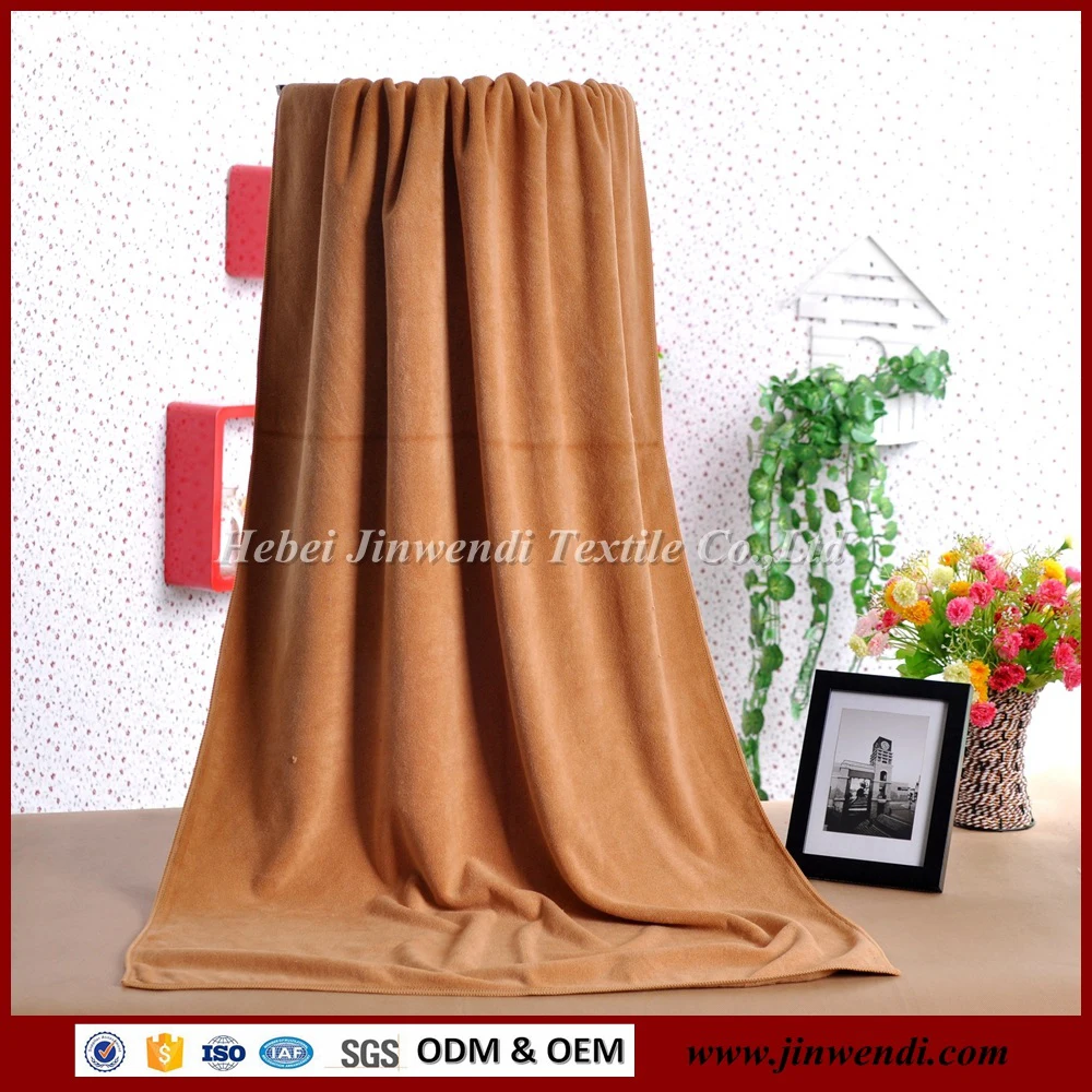 Solid color multifunctional microfiber towel soft elastic beach towel