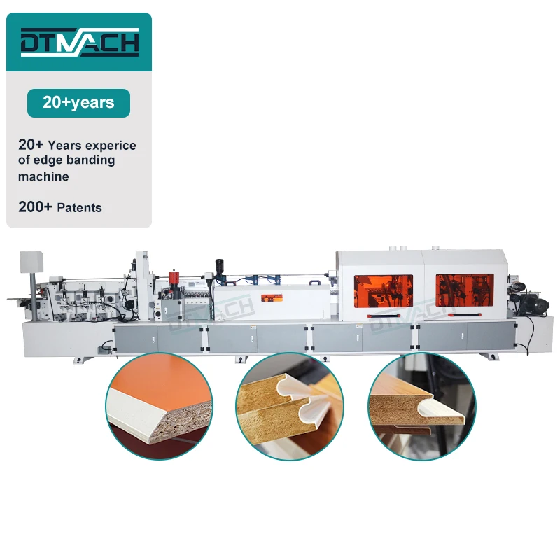 DTMACH F370 pvc mdf pur automatic edge bander machine straight 45 degree manual edge banding machine