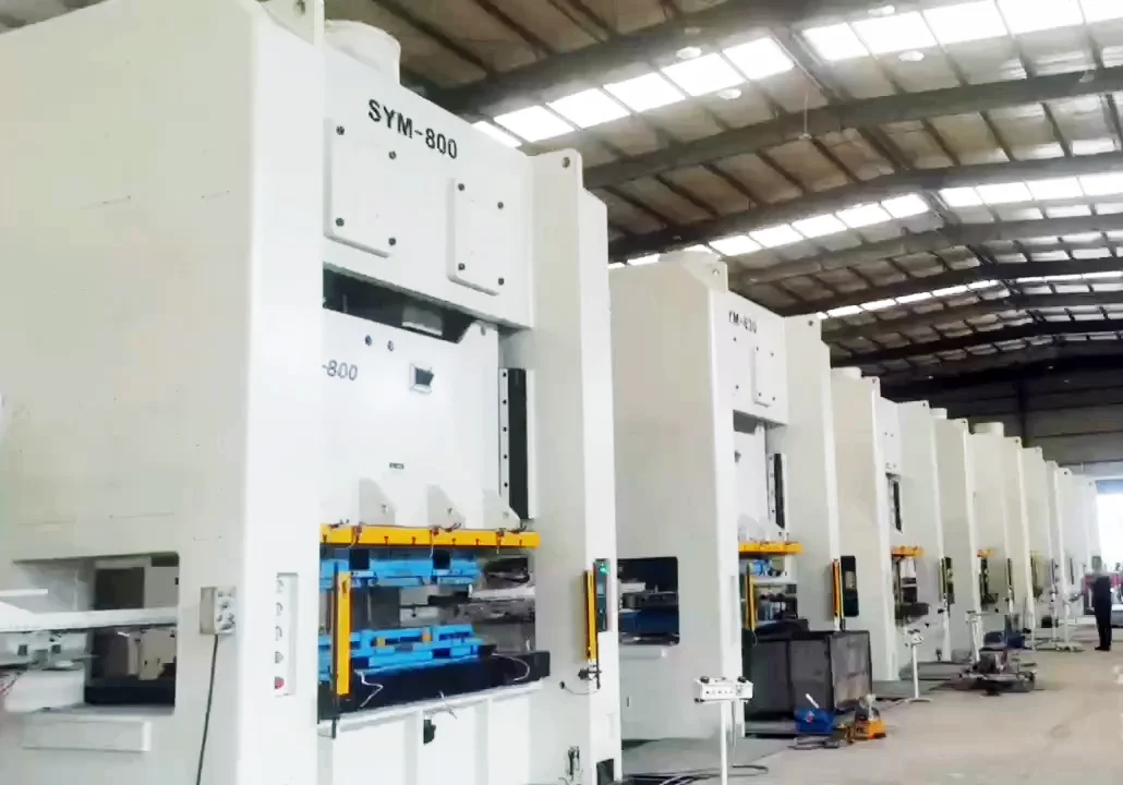 Frame Double Crank Power Press Machine 200 Ton Punch Forming Punching Machine Pneumatic Power Press
