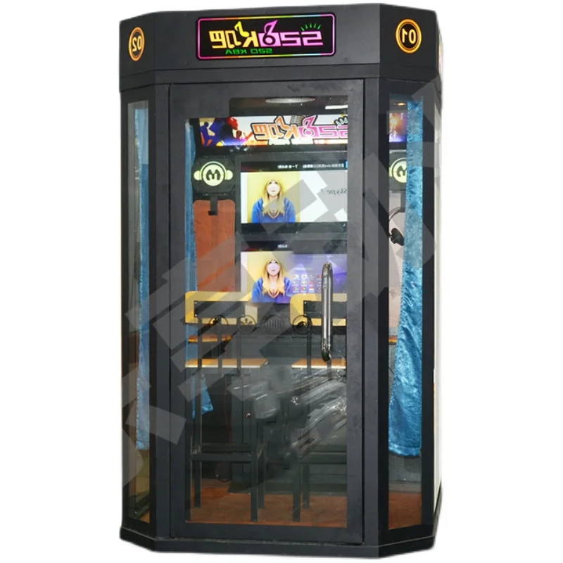Funpark Indoor Playground Singing Bar Room House Mini Ktv Booth Room Coin Operated Karaoke Machine
