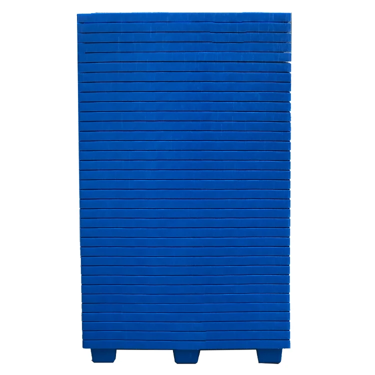 Manufactory Wholesale price Blue Nestable 1200X1000 Hdpe Recycled Disposable Euro Heavy Duty Stackable Plastic Pallet