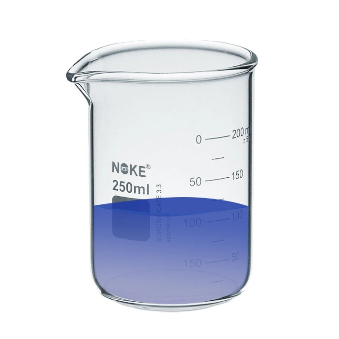 borosilicate3.3 beaker clear glass beaker mug with handle