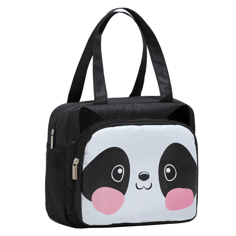 Wholesale Custom Logo Cute Cartoon Oxford Polyester Tote Cooler Lunch Bag Insulated for School Kids