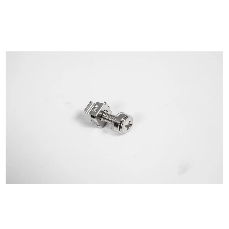 Used in Network Rack,white zinc plated M6 Caged Screws Nuts