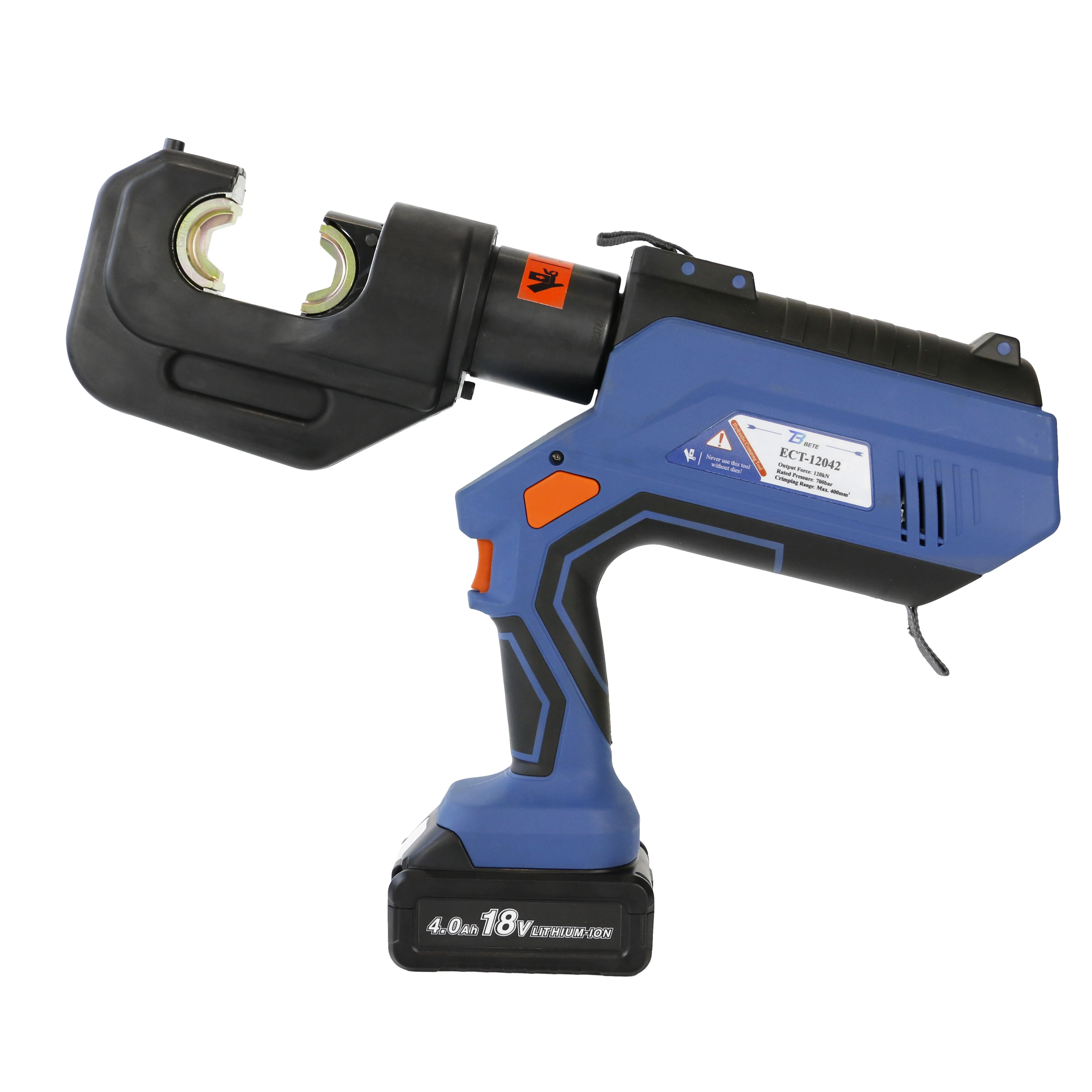 ECT-12042 700bar Battery Hydraulic Cable Crimper Connector Copper Cordless Electric Crimping Tool