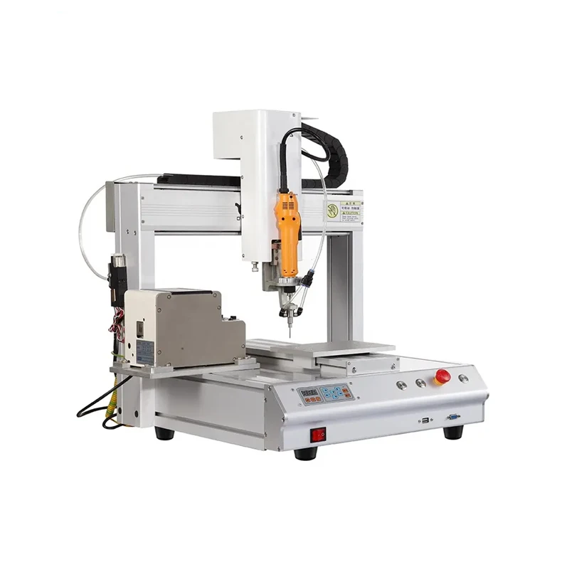 Automatic Screw Fixed Mobile Phone Desktop Automatic Screw Lock Machine Fixing With Double Sys Screw Tighten Machine