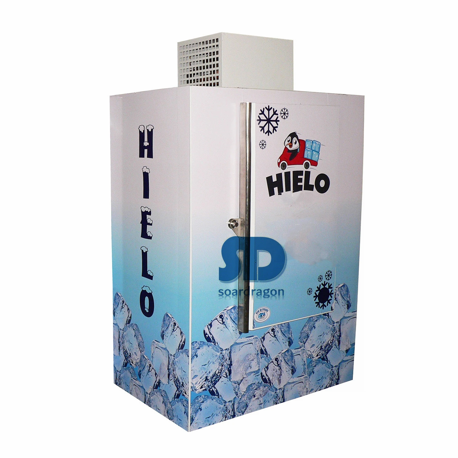 Best price -5C or -12 degree C optional low temperature industrial solid door vertical ice freezer
