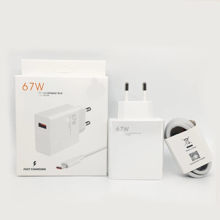 100% Original 22.5w 33w 67w Adapter for Xiaomi Fast Charger 67w for Xiaomi Adapter Suit Travel charger