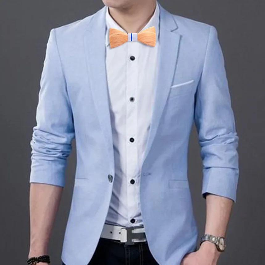 Factory Wholesale New Floral Wood Bow Ties for Men Hollow Butterflies Wedding Party Wooden Bowtie