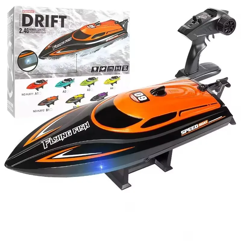 20KM/H RC Boat Waterproof Rc Racing Ship Model Toys Electric High Speed 2.4 GHz Remote Control Boat