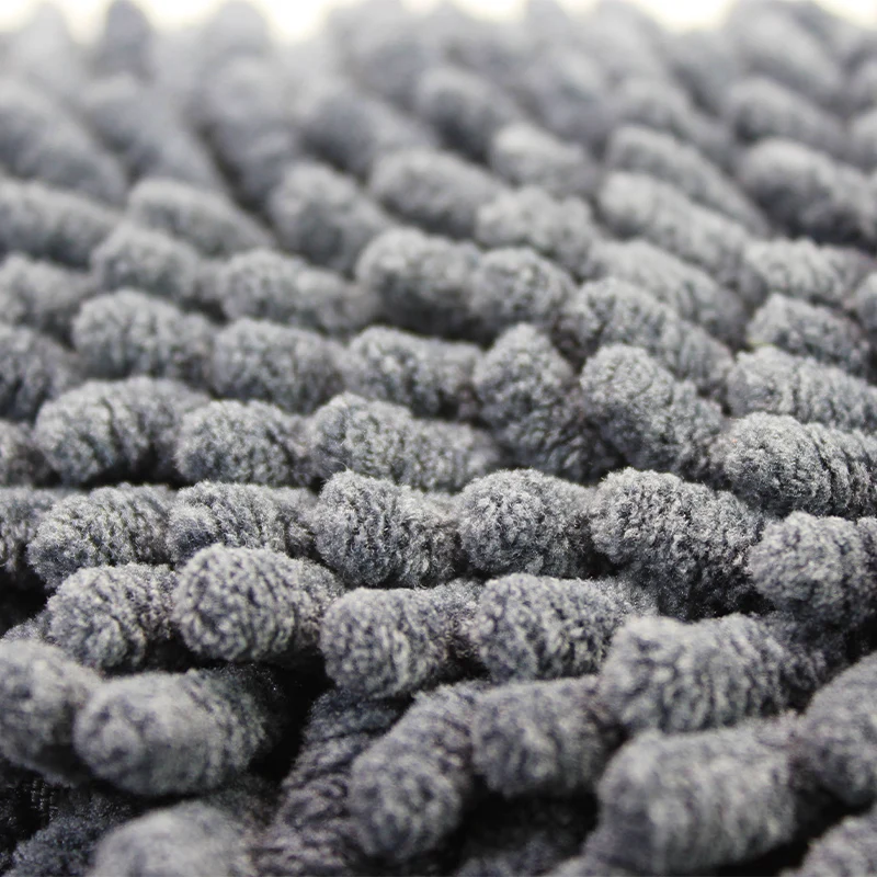 Custom Multifunctional Chenille Deterging Absorbent Car Wash Mitt Dusting Microfiber Cloth Cleaning Brush Towel with Sponge