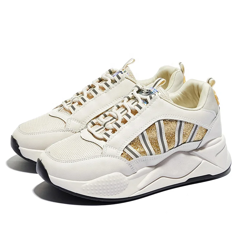 Низкая цена Высокое качество толстая подошва тонкие дышащие старые туфли белые шнуровка студенческие кроссовки