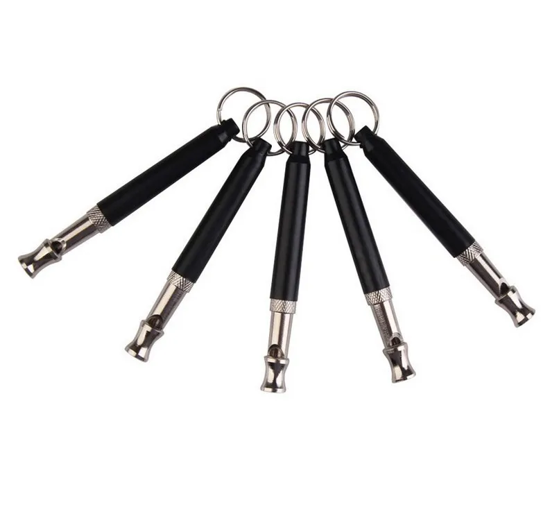 Dog barking whistle, adjustable ultrasonic bark training silent control tool with lanyard.
