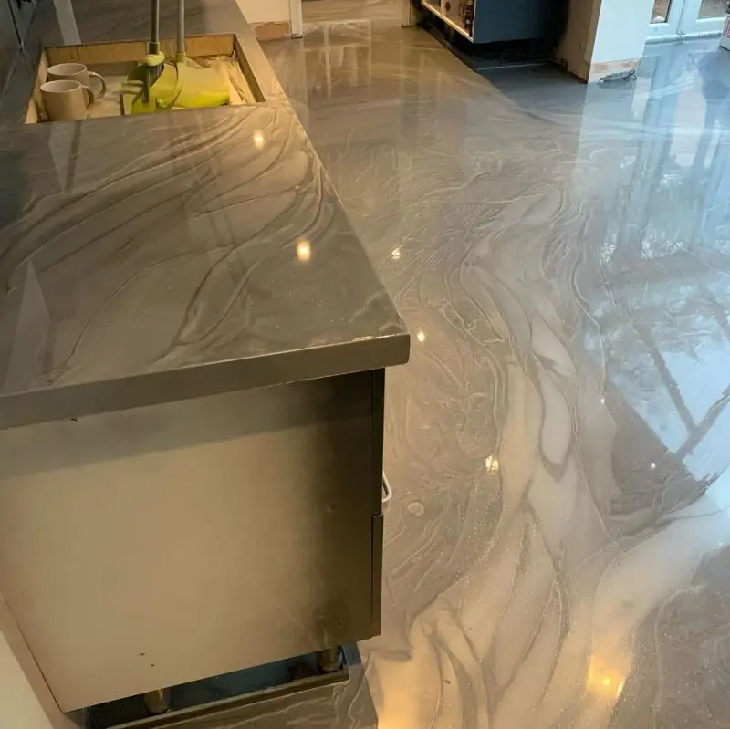 
HengFeng No Bpa No Voc 3d Metallic Resistant Epoxy Floor Coating 