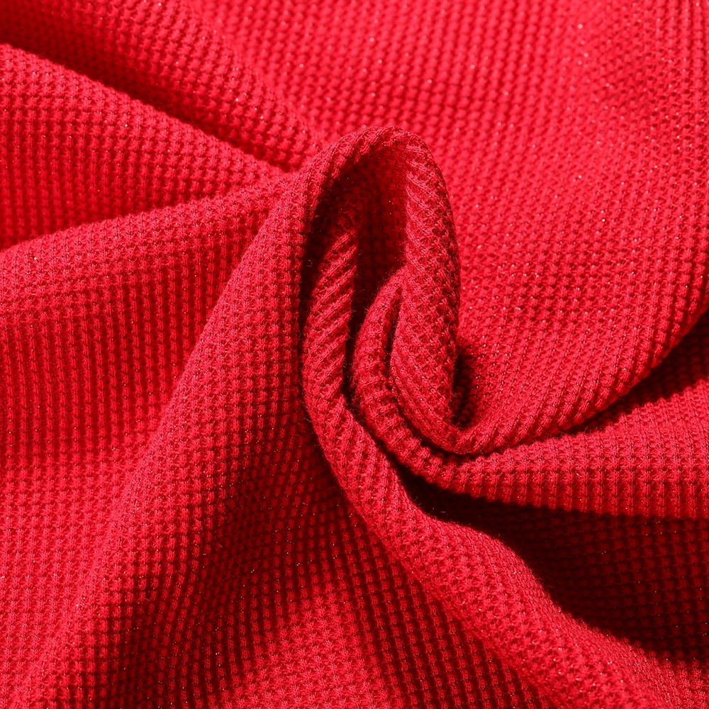 40S/1 Cotton +100D Gold and 83%Cotton 17%Gold silver wire Waffle Fabric for women garment