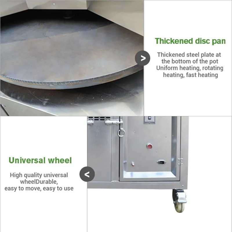 Automatic Small Rotary Bake Arabic Pita Tandoori Lebanese Chapati Naan Tortilla Bakery Oven Arab Bread