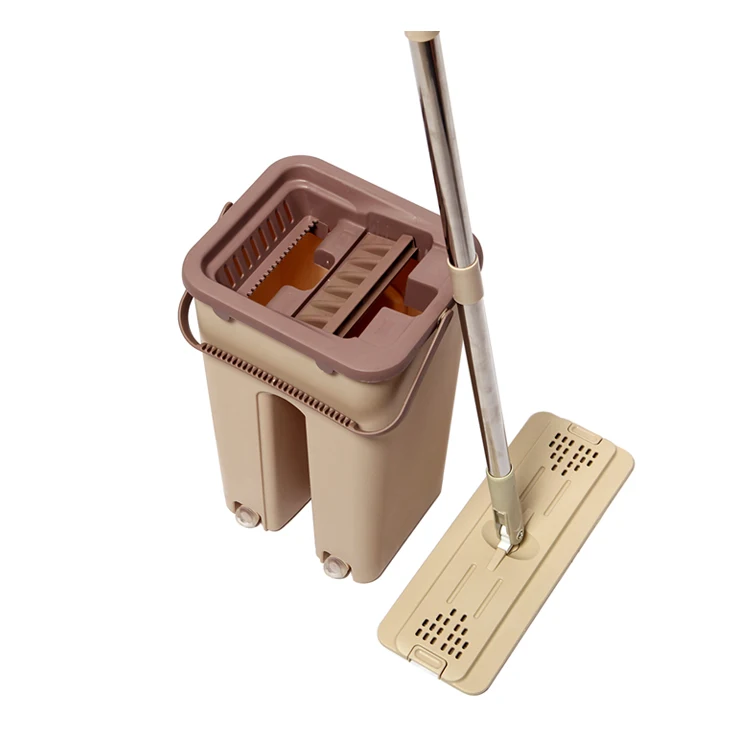 Mop Bucket With Handle Spin Replacement Parts Hand Free Lazy 360 Degree Restaurant Cleaning Equipment