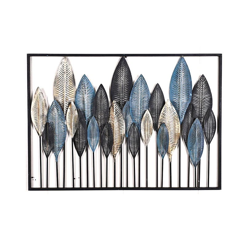 Hot Sale Modern Wall Decoration Metal Leaf Flower Wall Hanging 3d Wall Hanging