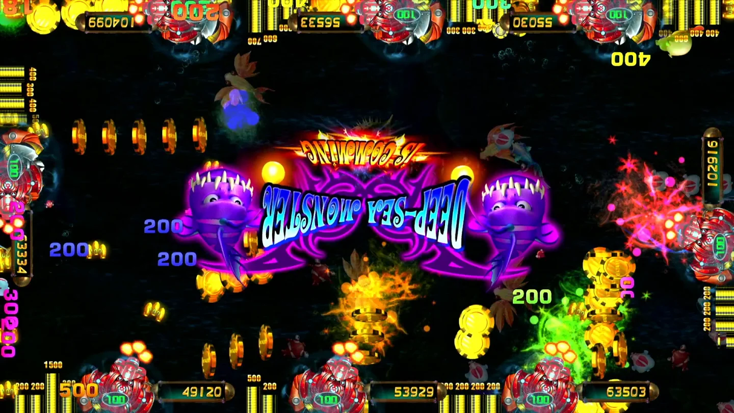 Популярный Азиатский игровой автомат для стрельбы Рыбная игра набор монет морской дракон