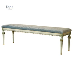 Ekar furniture French design bed stool Good price end french foot stool