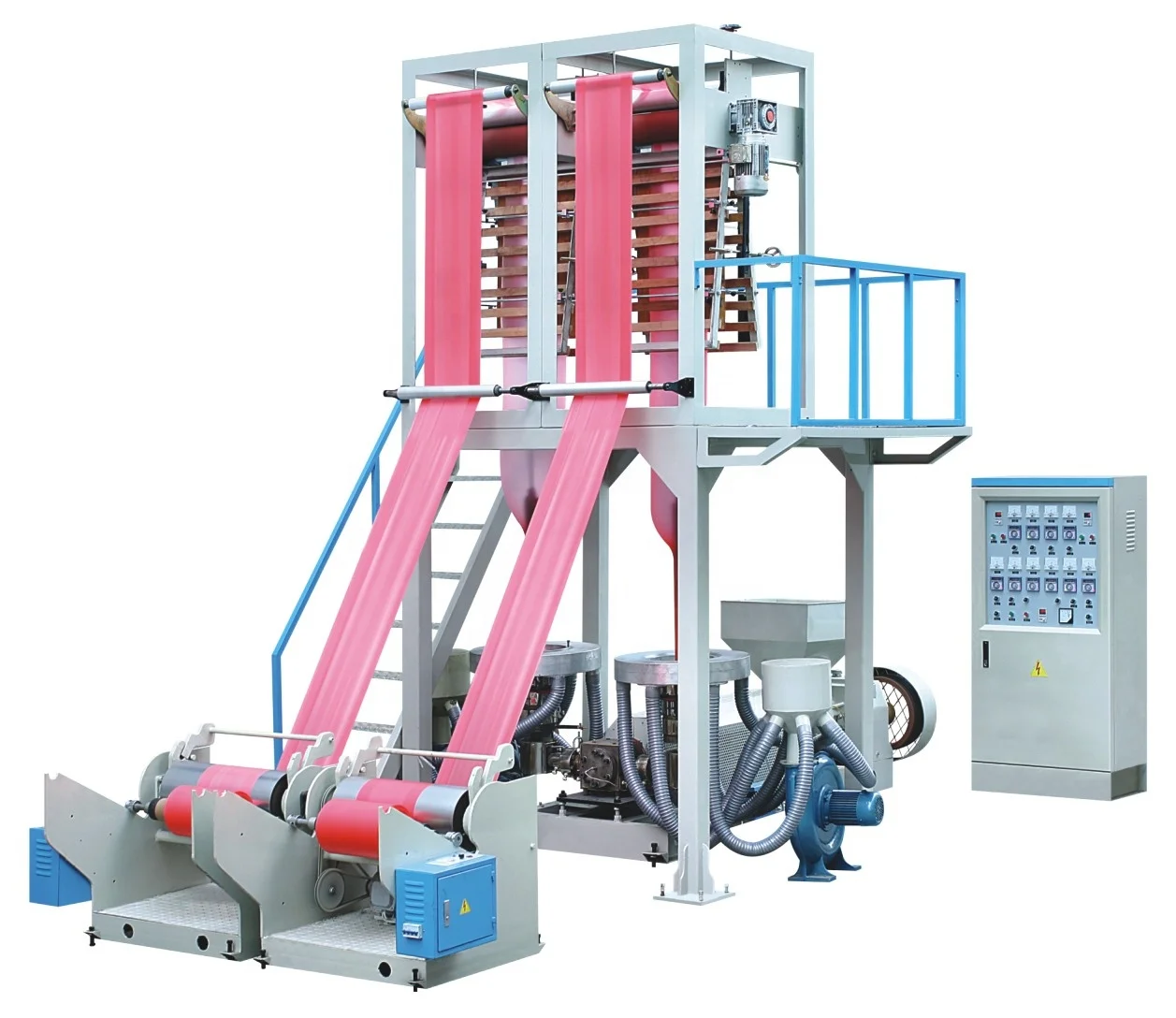 Newest Single Extrusion and Double Lines PE Film Blowing Machine