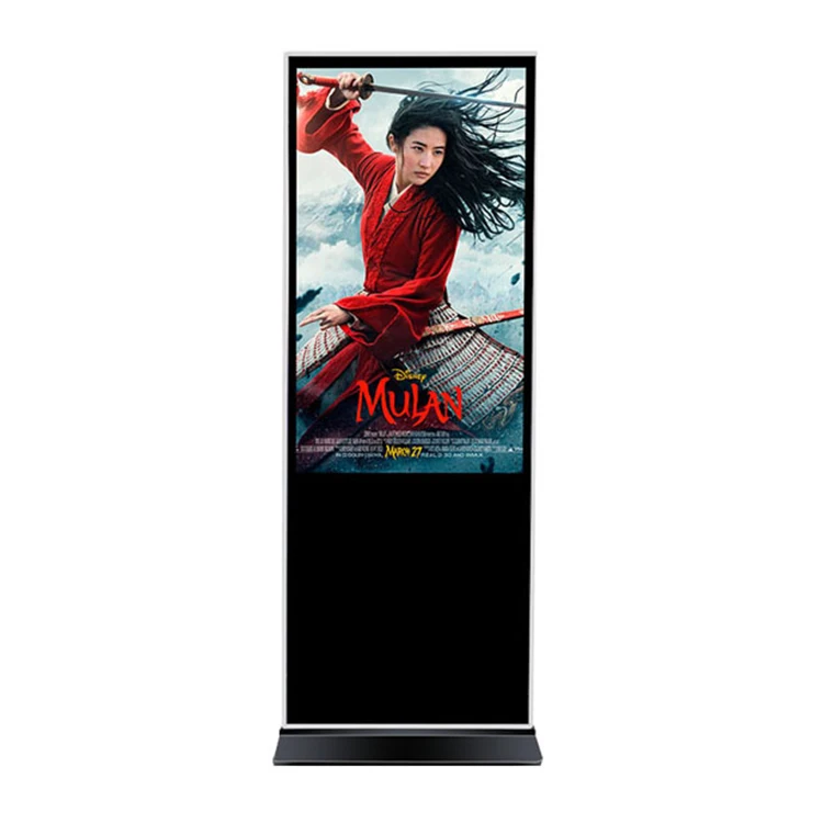 Floor stand 43 inch digital signage 4k touch advertising digital display android system floor stand digital signage