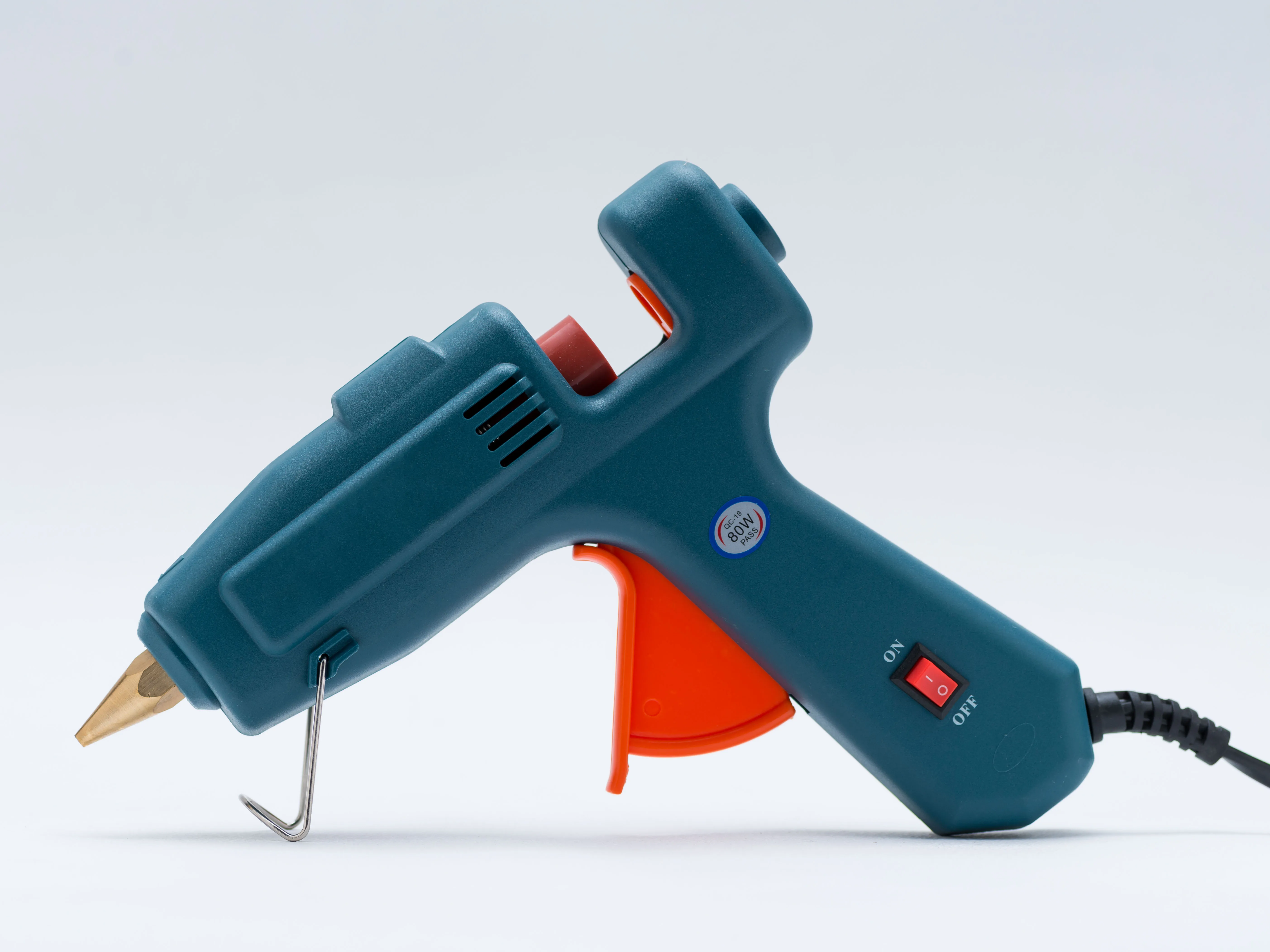 Handheld 80w Melting Equipment Plastic Electric Hot Glue Gun With Glue Stick