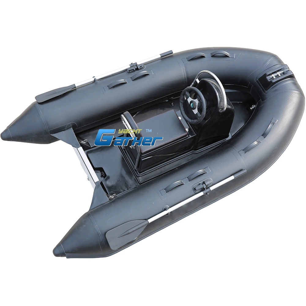 Small Tender 9ft RIB270 Hypalon/PVC Inflatable Boats With fiberglass Rigid Hull