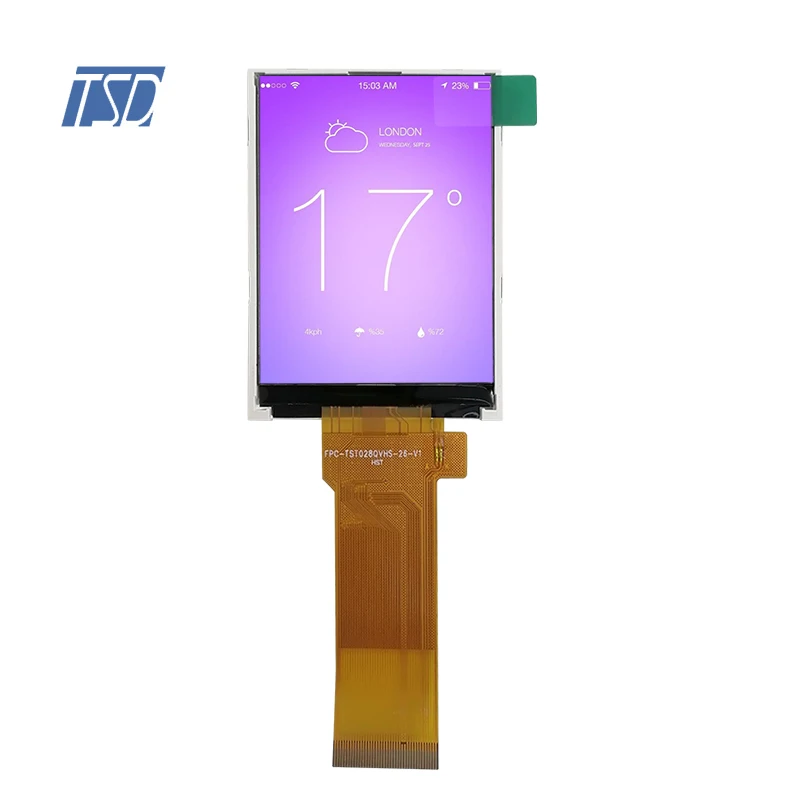 2.8' 2.8 Inch 240x320 Resolution SPI RGB Interface 6H TN TFT LCD Display With ST7789V Driver IC