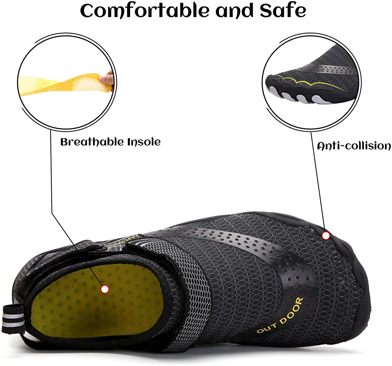 Free sample outdoor sports lightweight quick-drying barefoot shoes beach shoes children adult non-slip wading shoes