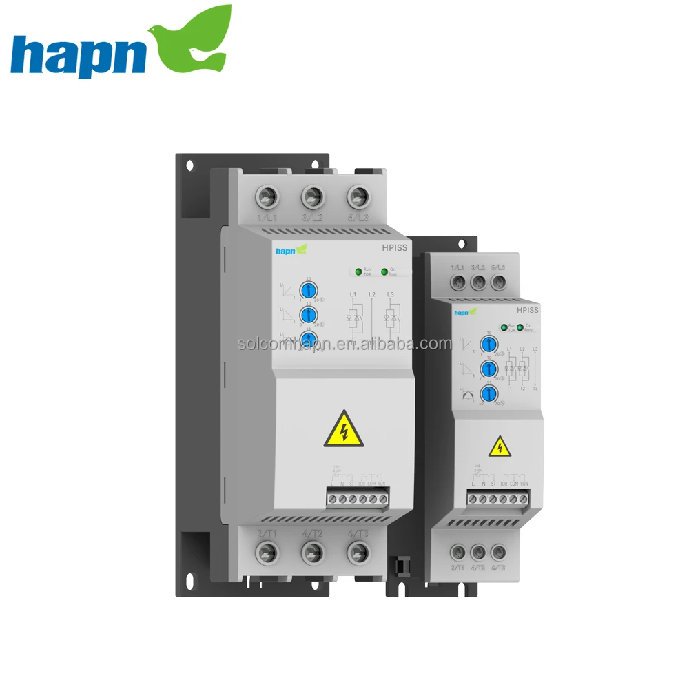 miniature digital soft starter with bypass inside    most compact