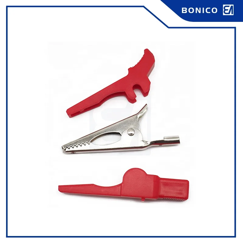 10A 69MM High Quality Nylon Insulated Pure Copper Material Test Battery Clip