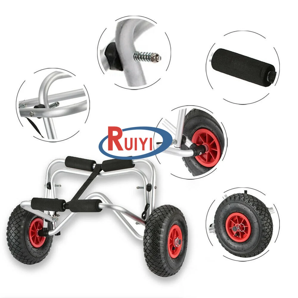 Manual Canoe Boat Carrier Dolly Trailer outdoor Aluminum Kayak Transport Cart for kayak boat